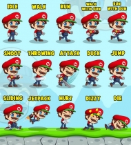 Super Wilson - 2D Game Character Sprites Screenshot 2