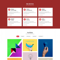 Jaxson - Responsive One Page Portfolio Template Screenshot 4