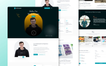 Qfolio - Personal Portfolio HTML Template Screenshot 9